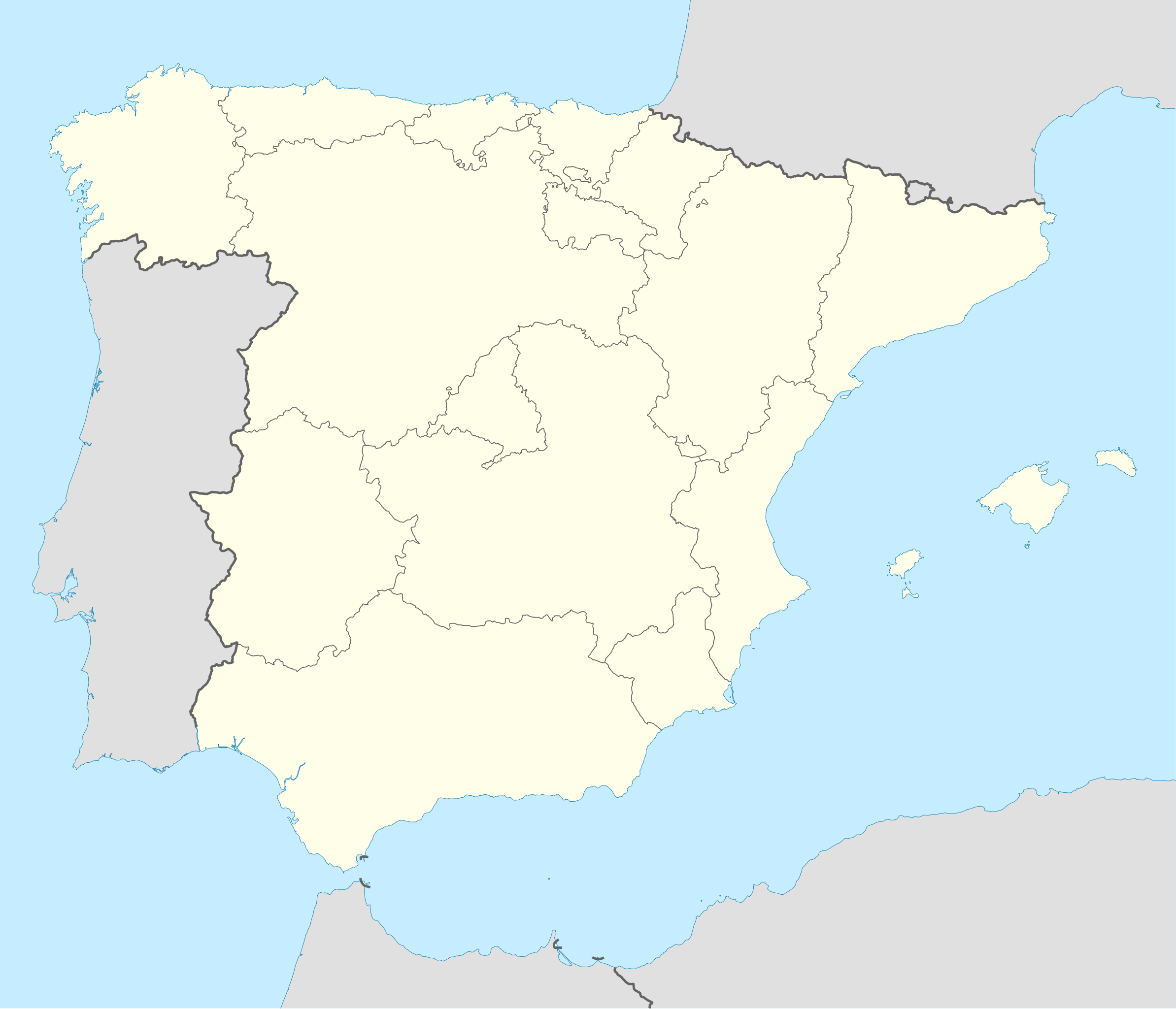 Mapa de rutas españolas